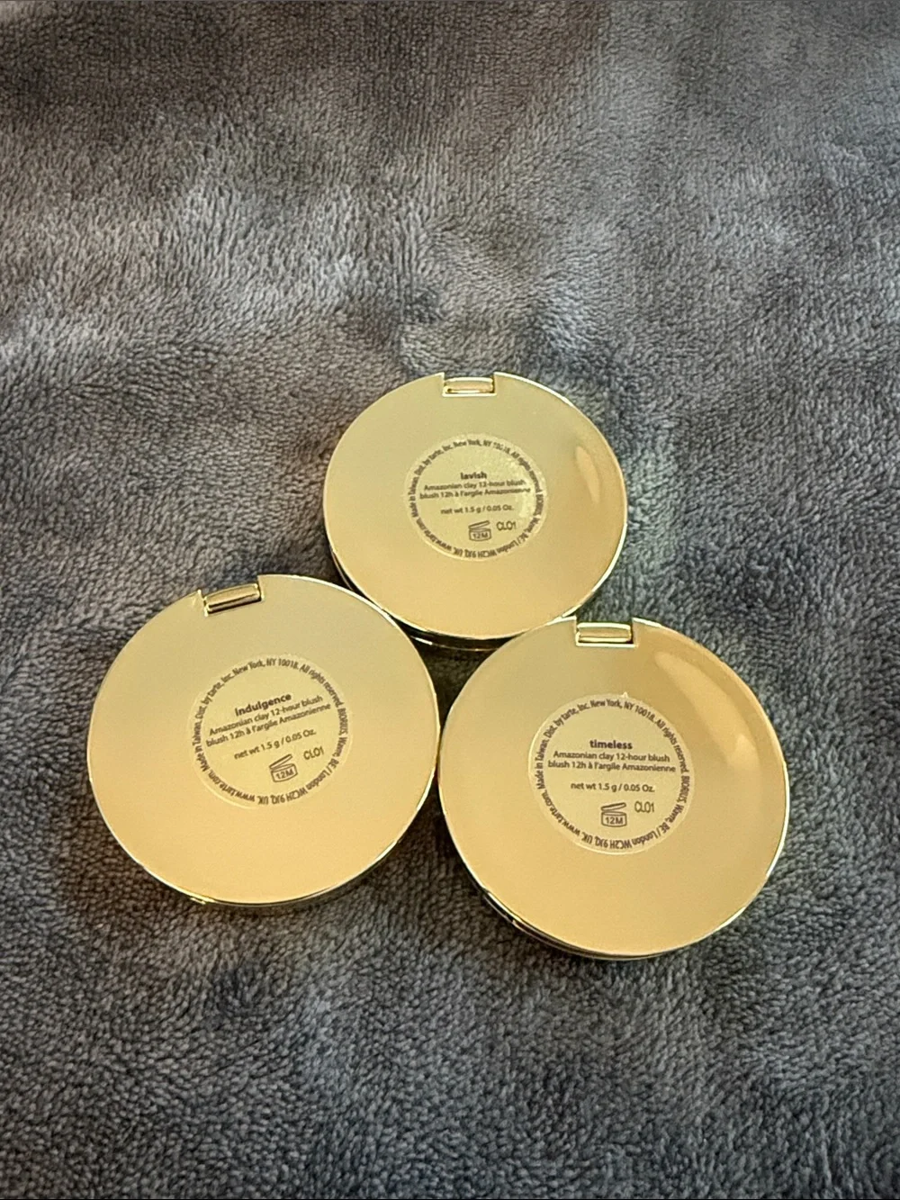 TARTE stay golden Amazonian clay cheek set of 3 brand new